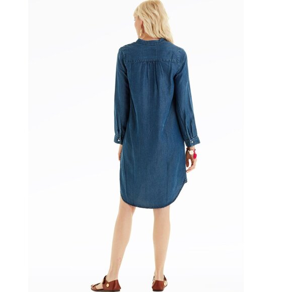 Amour Vert - Kari Chambray Shirtdress in 100% Sustainable Tencel, Med - Picture 7 of 13